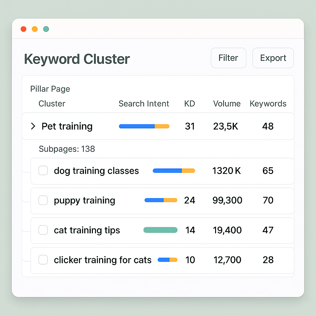 Keyword Clustering